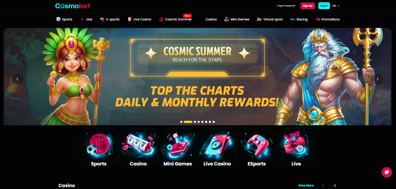 Cosmobet Casino Not Registered With Gamstop
